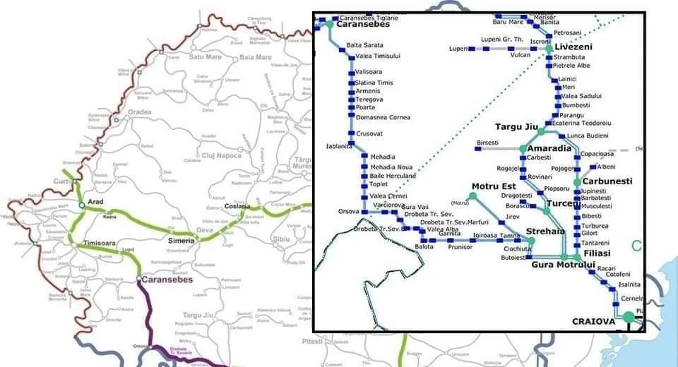 Foto Licitație lansată pentru modernizarea a 74 km de cale ferată între Craiova și Caransebeș
