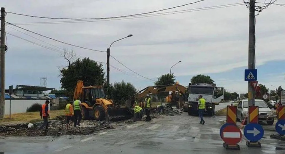 Foto Slatina: lucrări de modernizare a infrastructurii