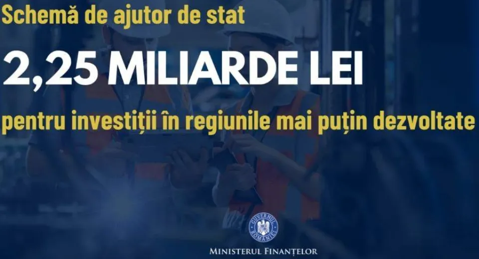 Foto Ministerul Finanțelor: o nouă schemă de ajutor de stat în stimularea investițiilor
