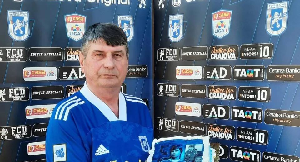 Foto La mulți ani, Mircea Irimescu! FC Universitatea Craiova nu își uită legendele