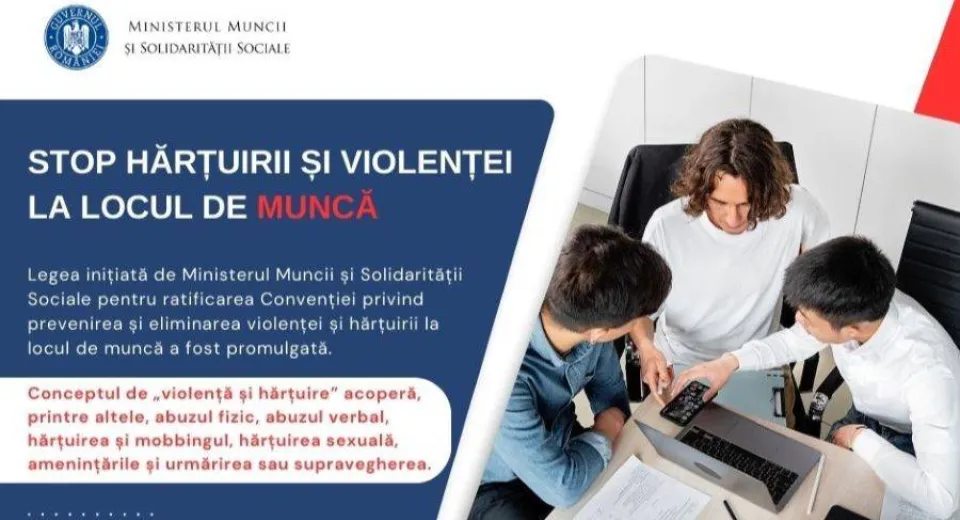 Foto România face pași în lupta împotriva violenței și hărțuirii la locul de muncă