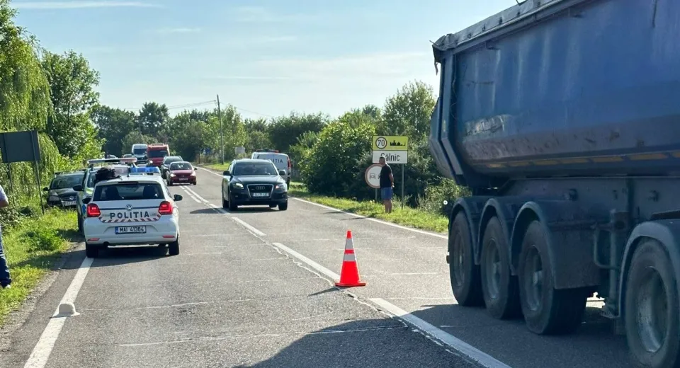 Foto GORJ: Femeie accidentată MORTAL la Câlnic 
