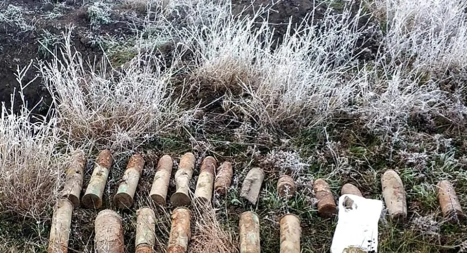 Foto Elemente de muniție distruse de pompierii olteni