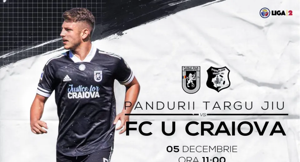 Foto Meciul Pandurii-FC Universitatea se va transmite live pe facebook