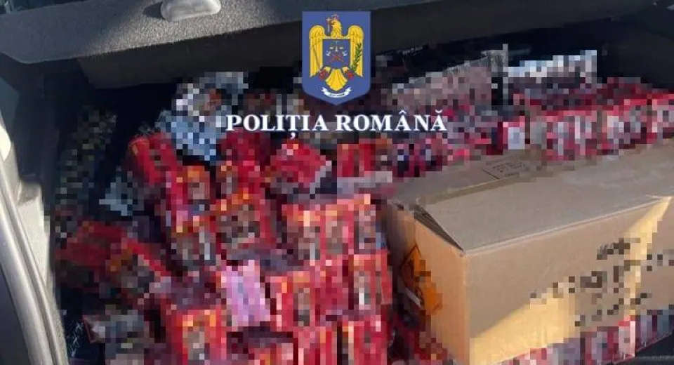 Foto Peste 200 de kilograme de articole pirotehnice, confiscate în piața din Caracal 