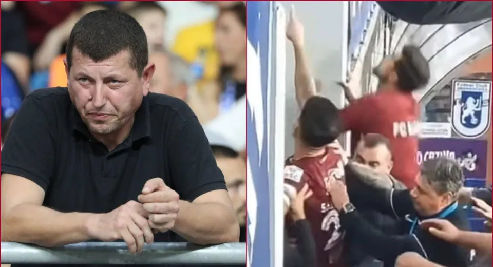Foto EXCLUSIV. Poștașu a reacționat după suspendarea primită de Săpunaru: „O bătaie de joc, dar e bine că nu i-au dat doar o repriză!