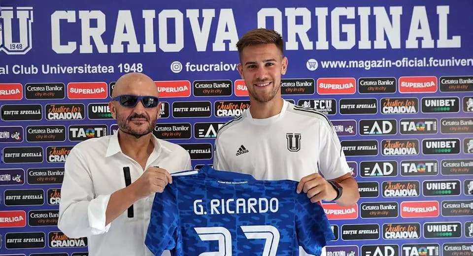 Foto Defensiva Științei s-a întărit. Ricardo Grigore a semnat cu FC Universitatea Craiova