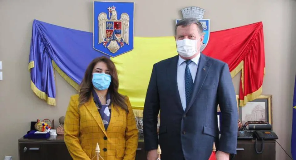 Foto Vizita ambasadoarei Republicii Tunisiene la Primăria municipiului Râmnicu Vâlcea