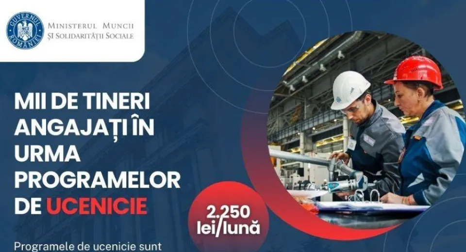 Foto Au fost angajați peste 16.000 de tineri prin programele de ucenicie