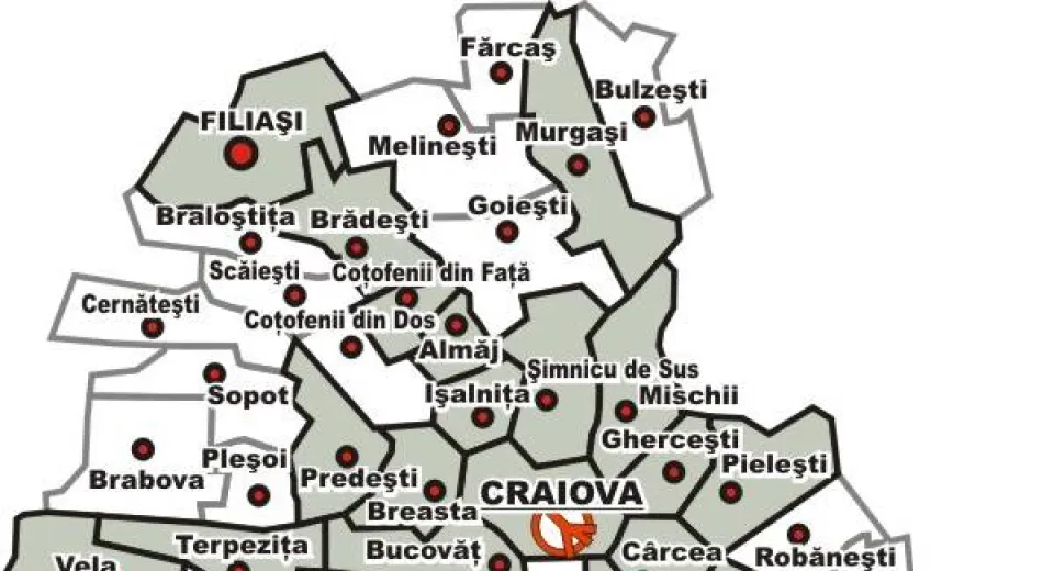 Foto Localitățile din Dolj în care te poți deplasa fără declarație